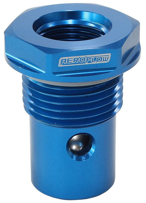 Roll Over Valve -12AN  Blue Finish, Suit Aeroflow Fuel Cells, -12 Male ORB to -8 Female ORB