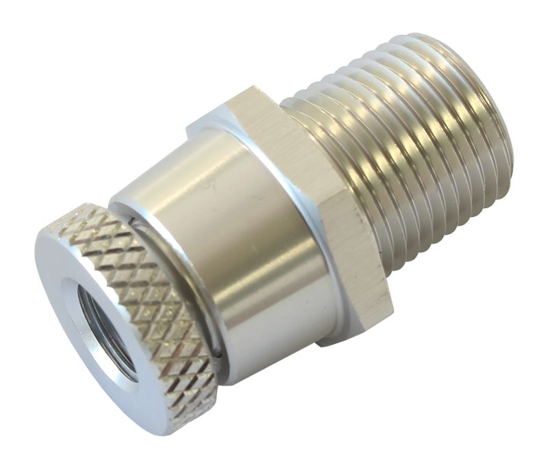 Universal Drain Valve 3/8" NPT  Silver Finish With 1/8" NPT Female Thread For Remote Draining