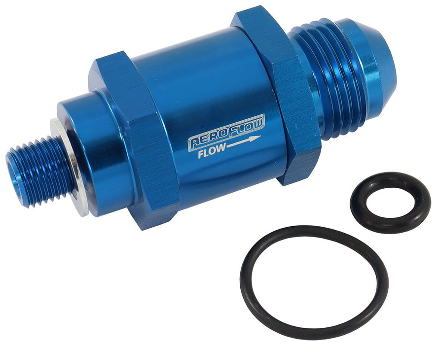 EFI Fuel Pump Check Valve -6AN (M10 x 1.00mm)   Blue Finish