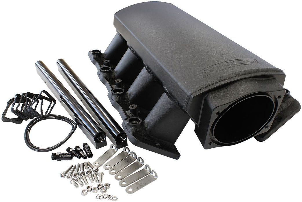 Aeroflow GM LS1/LS2 Sheet MetalIntake Manifold with Fuel Railand Mounting Kit Suit 102mm Throttle Bodies and Cathedral Port Cylinder Heads