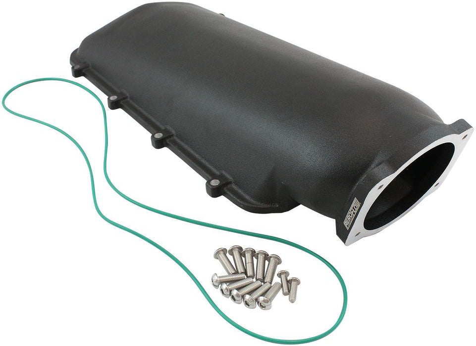 Top Plate with 4 Bolt Throttle Body Flange For Modular Intake Manifolds, Black Finish  Suit 102mm/105mm Throttle Body, No Burst Panel