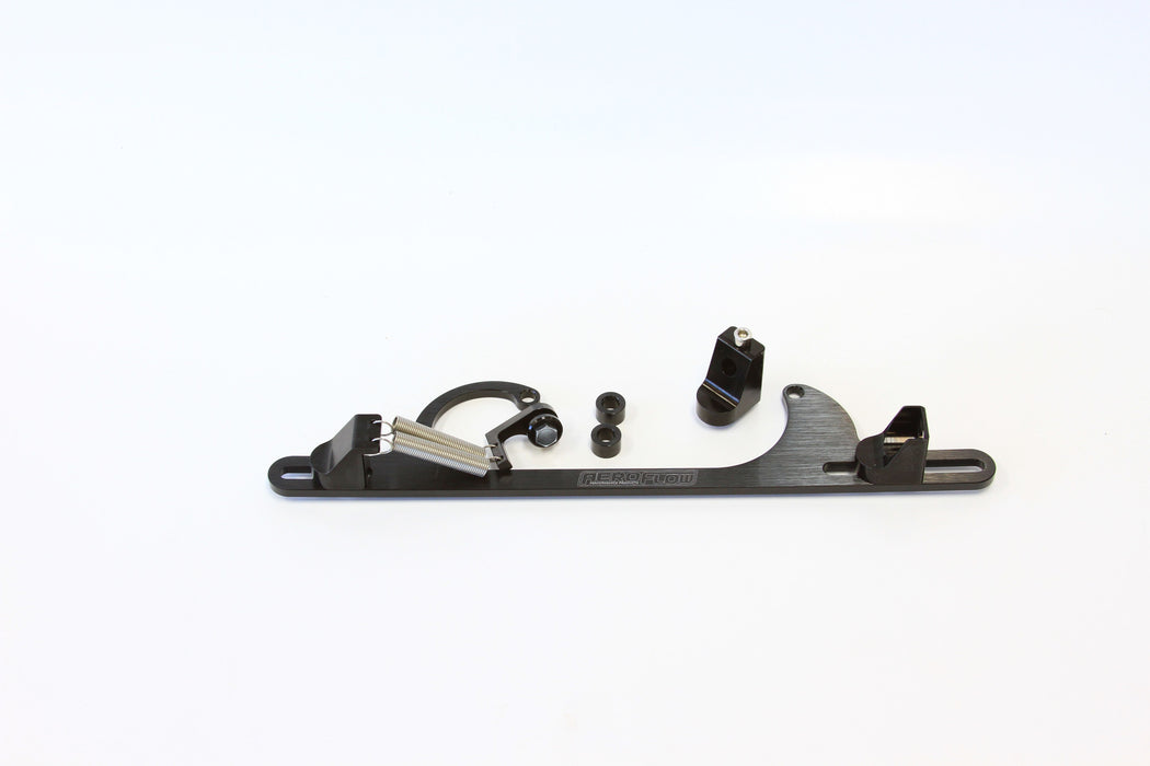 Billet Throttle Cable Bracket 4150 Style   Black Finish