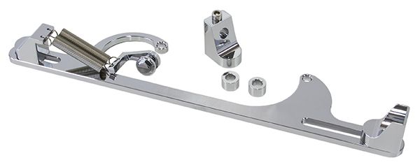 Billet Throttle Cable Bracket 4150 Style   Chrome Finish
