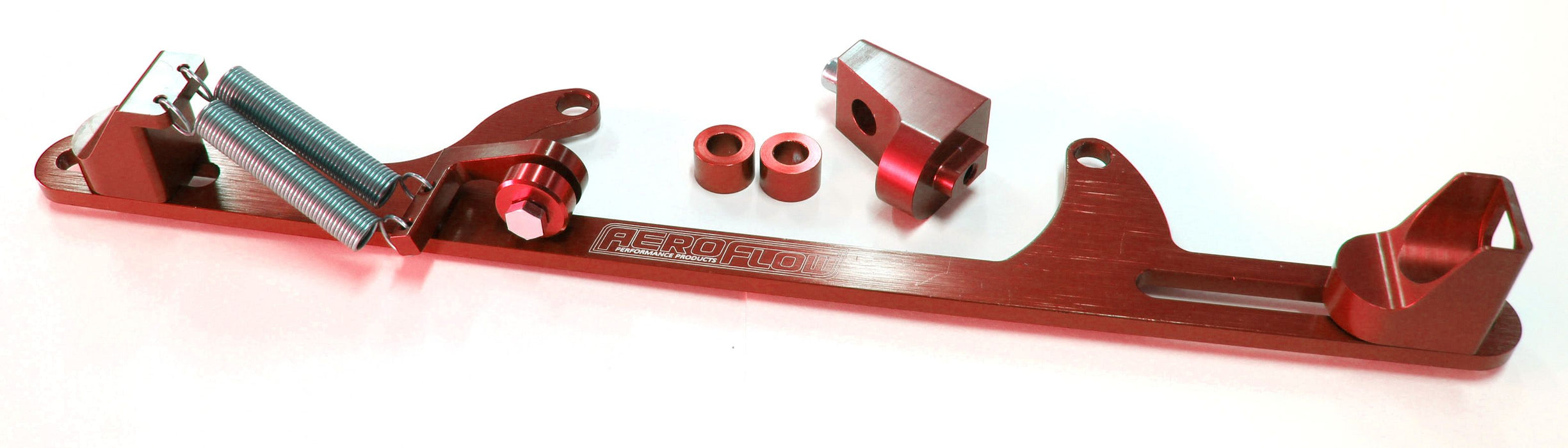 Billet Throttle Cable Bracket 4500 Dominator Style  Red Finish