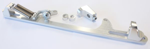 Billet Throttle Cable Bracket 4500 Dominator Style  Silver Finish