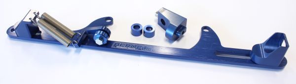 Billet Throttle Cable Bracket 4500 Dominator Style  Blue Finish