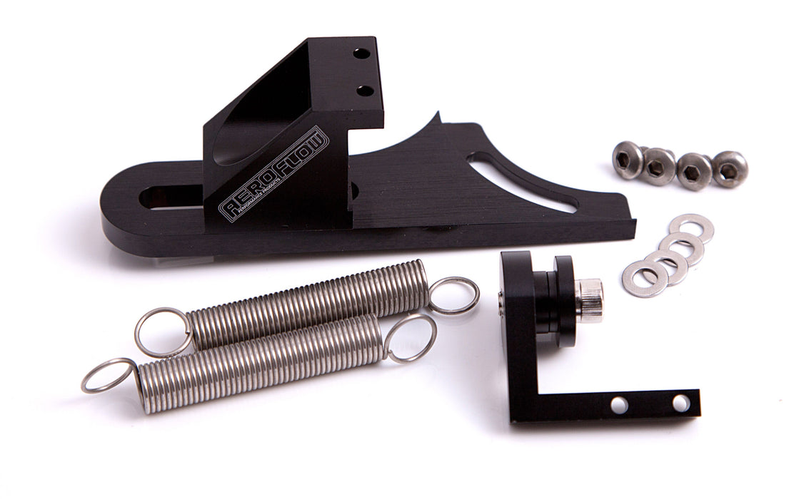 Billet Return Spring Assembly 4150 Style   Black Finish Suits throttle cable bracket part number AF64-2026BLK sold separately.