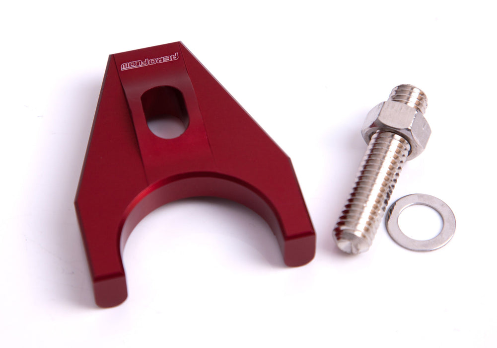 Billet Distributor Hold Down Clamp - Red  Suit SB and BB Chevy