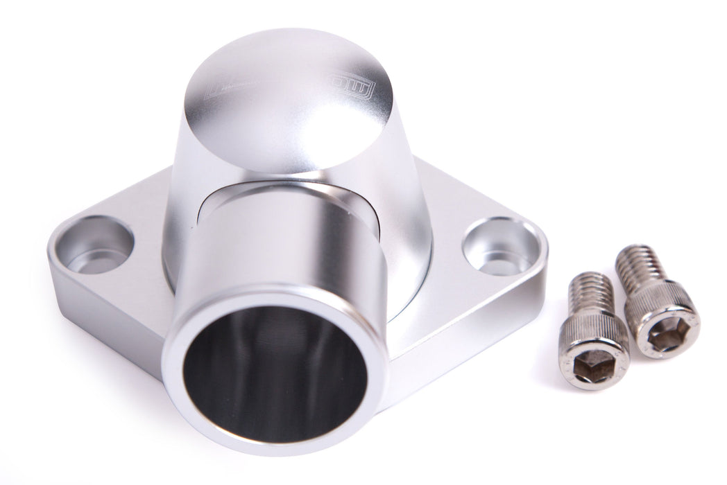 Billet Thermostat Housing - Silver   Suit SB, BB Chevy, (Swivel)