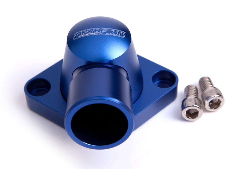 Billet Thermostat Housing - Blue  Suit SB, BB Chevy, (Swivel)