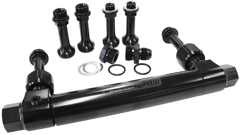 Adjustable Billet Fuel Log   Black Finish