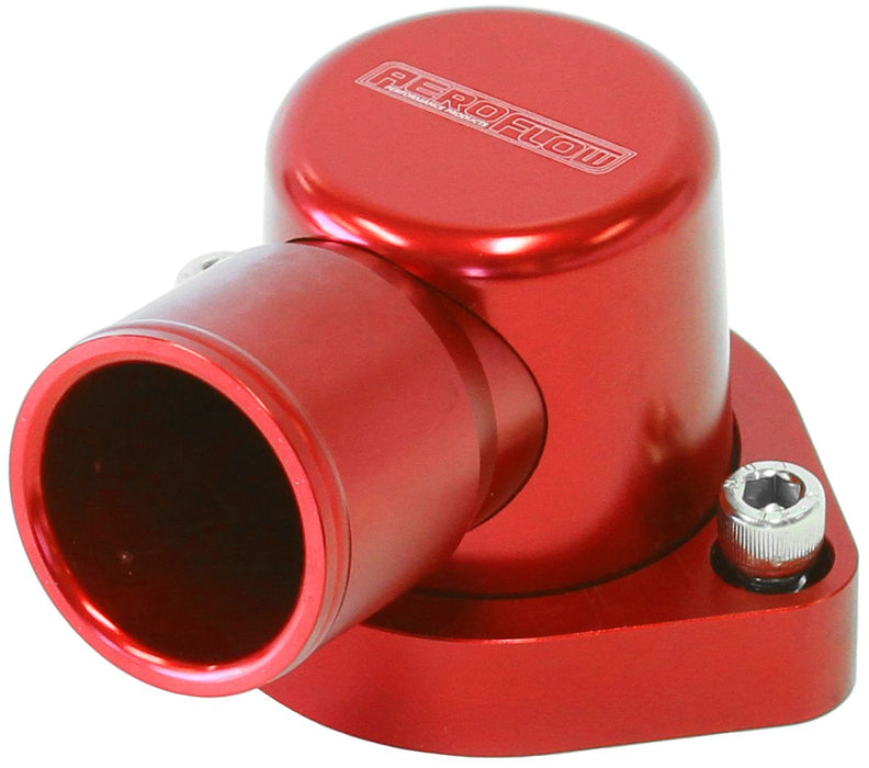 Billet 90° Thermostat Housing - Red  Suit Ford 302-351C
