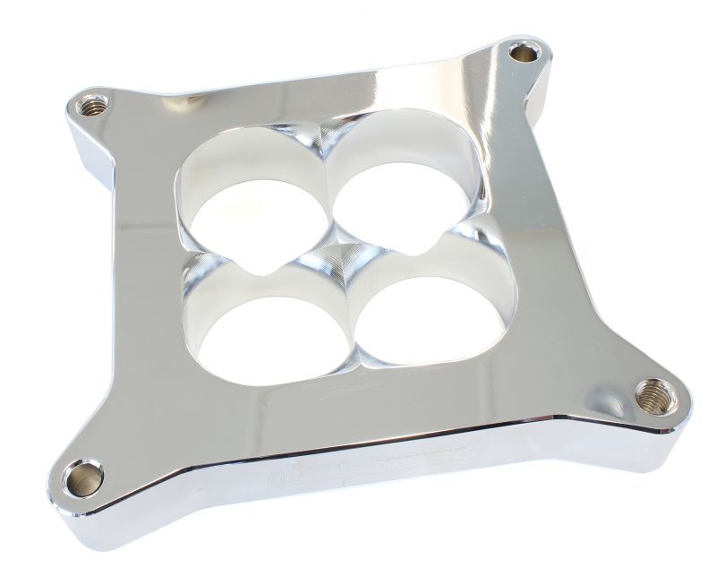 1" Tapered High Velocity Carburettor Spacer  Chrome Finish. Suit 4500 Style Flange