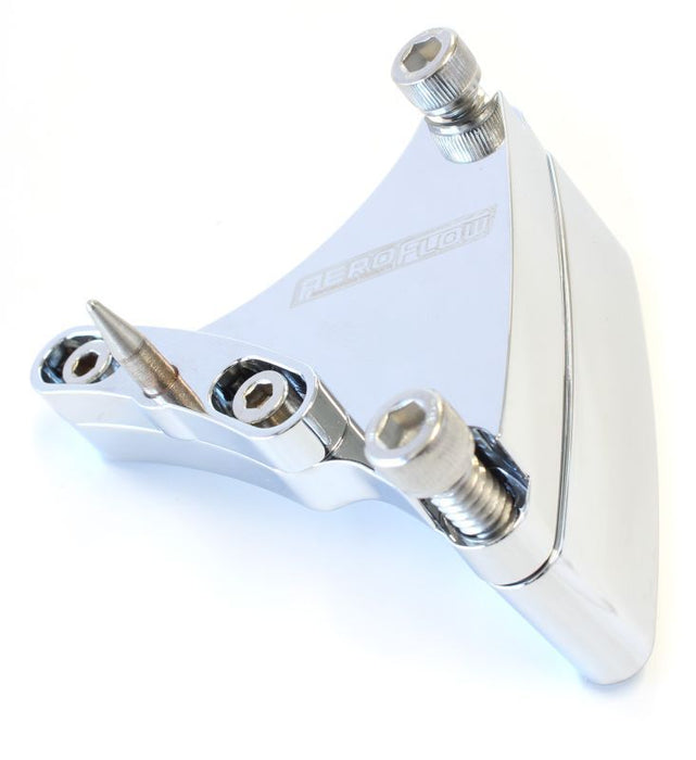 7" Adjustable Timing Pointer - Chrome   Suits Small Block Chevy