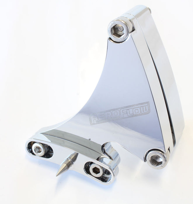 6-3/8" Adjustable Timing Pointer - Chrome  Suits Small Block Chevy