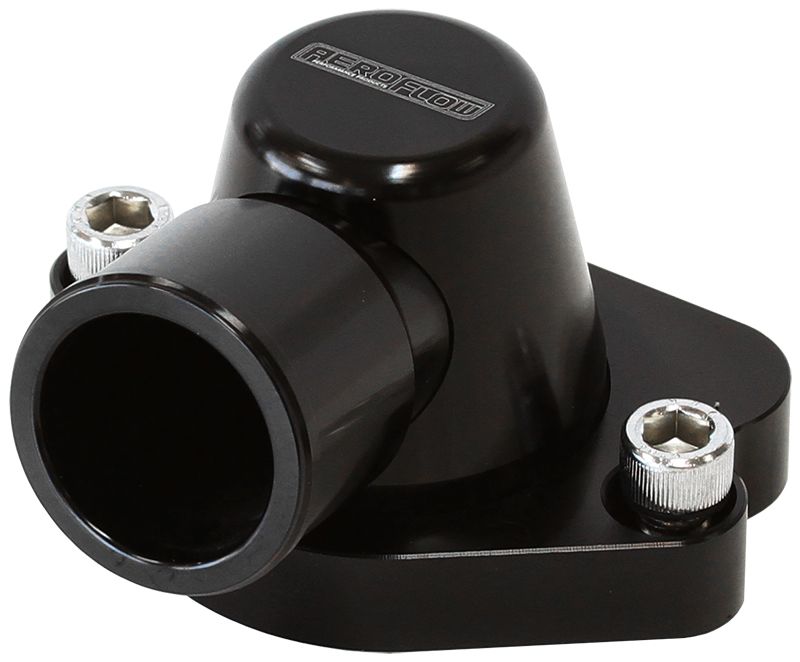 Billet Thermostat Housing - Black  Suit Holden V8 (Swivel. No Heater Outlet)