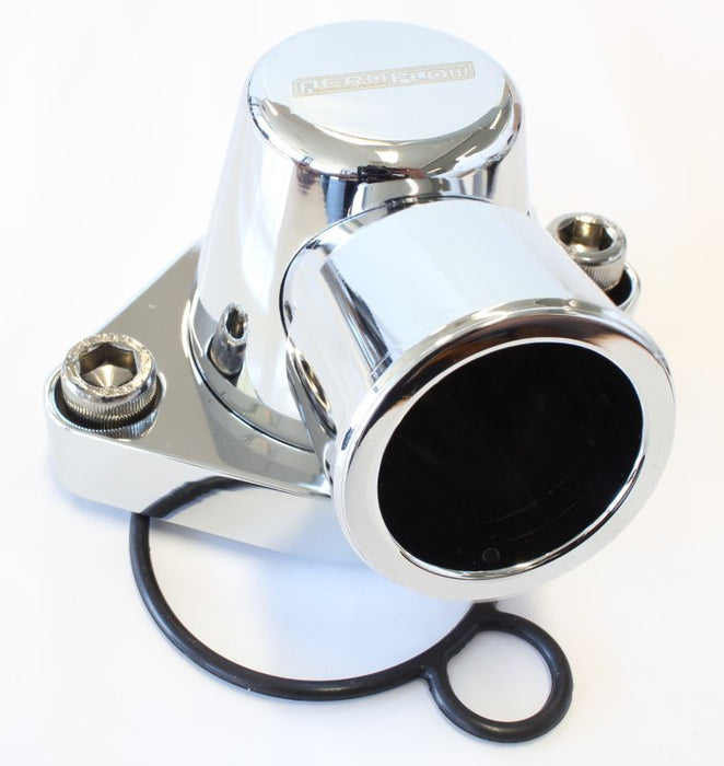 Billet Thermostat Housing - Chrome  Suit Holden V8 (Swivel. No Heater Outlet)