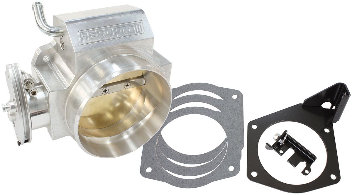 Billet 95mm Throttle Body - Polished Finish  Suit GM LS Series. Uses Standard Idle & TPS