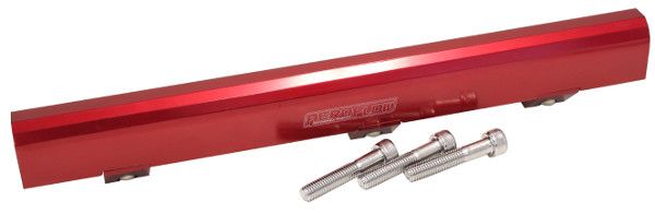 Mitsubishi Evolution 1-3 4G63 Billet EFI Fuel Rails- Red Suit 14mm Full Length Fuel Injectors, -8ORB Ports