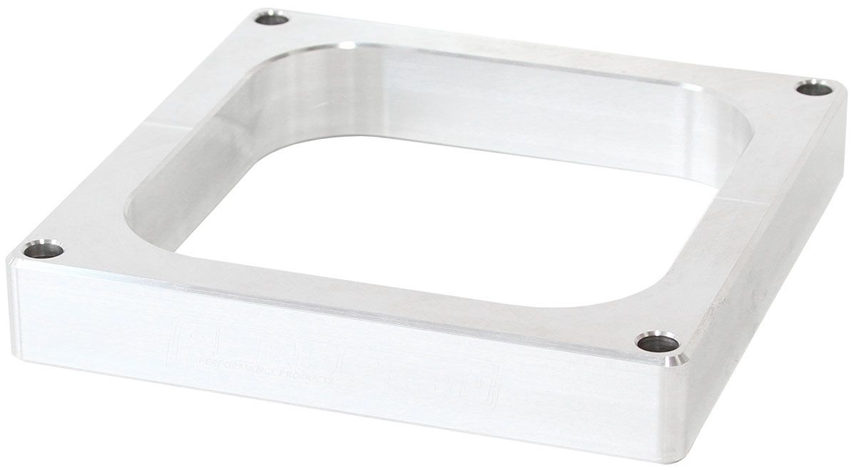 1" Open High Velocity Carburettor Spacer  Raw Finish. Suit 4500 Style Flange