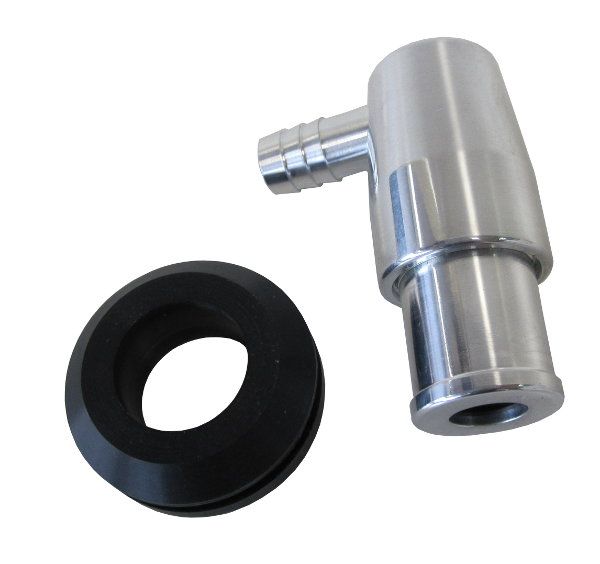 Billet PCV Valve with 3/8" Barb  Polished Finish.