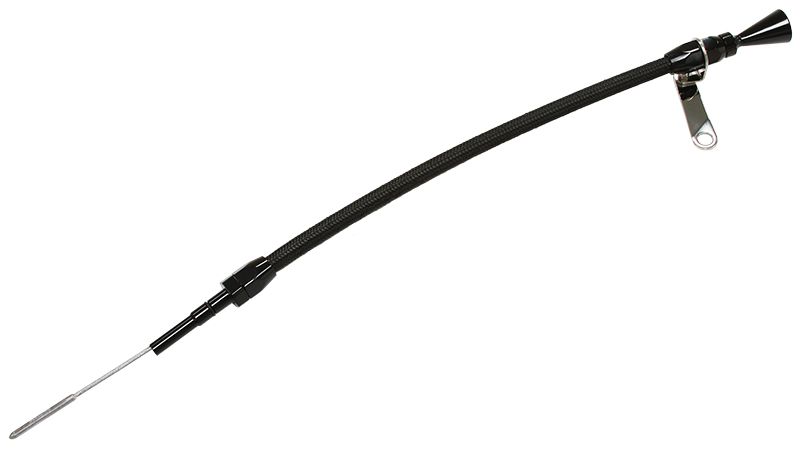 Stainless Steel Flexible Engine Dipstick - Black Suit Chevy LS Series