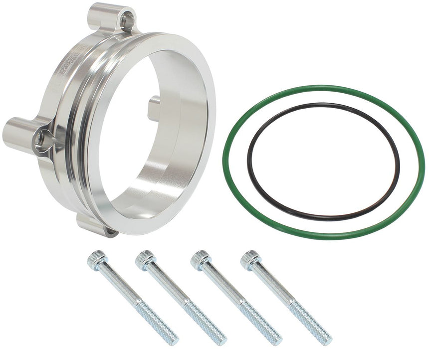 Bosch DBW Adapter, Silver Finish  suits 74mm Bosch DBW and3" Intercooler Clamp