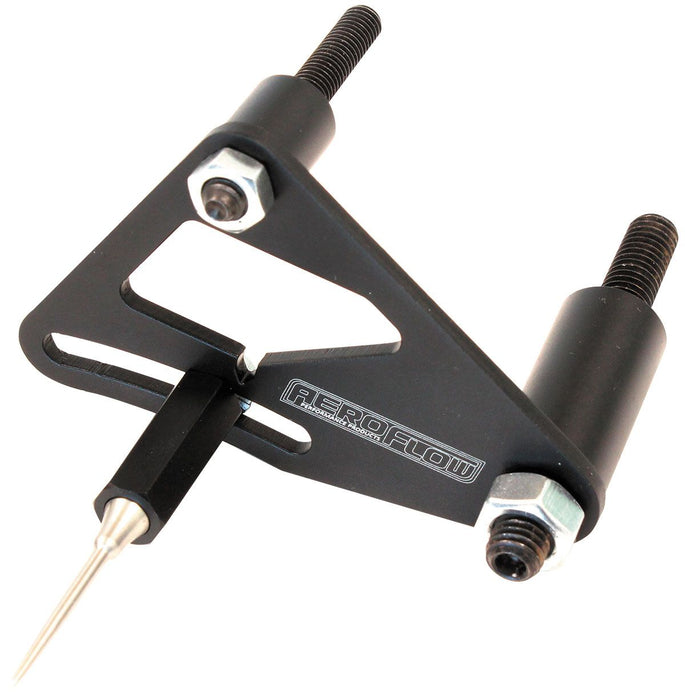 Aeroflow Billet GM LS2 Timing Pointer Suits 6.75" and 7.50" Harmonic Balancer, Black Finish