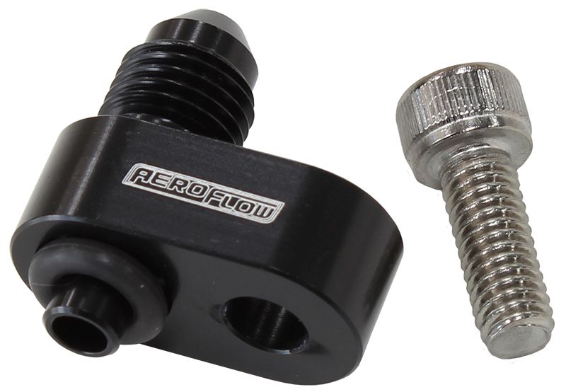 '-4AN Water Cross-Over Adapter - Black  Suit GM LS Series Engines