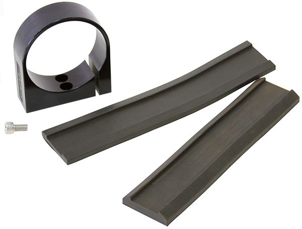 Single Billet Fuel Pump Bracket - Black  Suits Aeroflow/Bosch 044 Fuel Pumps. Can also be used as a 2-5/8" Gauge Holder