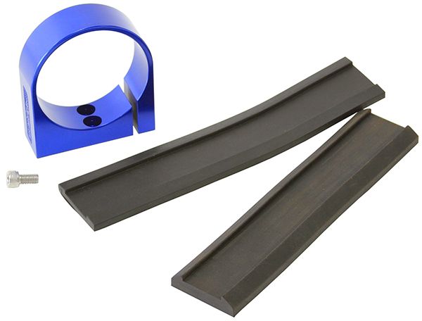 Single Billet Fuel Pump Bracket - Blue  Suits Aeroflow/Bosch 044 Fuel Pumps. Can also be used as a 2-5/8" Gauge Holder