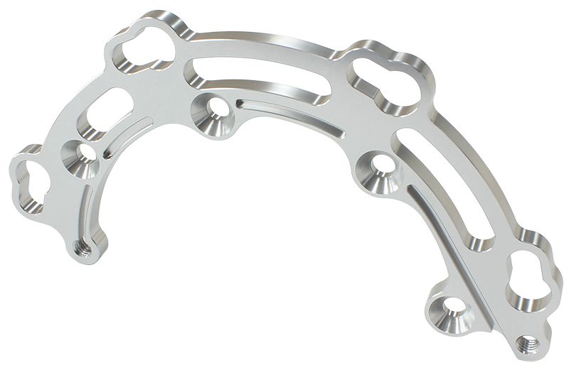 Supercharger Remote Starter Plate - Silver  Suits Roots Style Supercharger, Use With AF64-2905 Blower Belt Guard