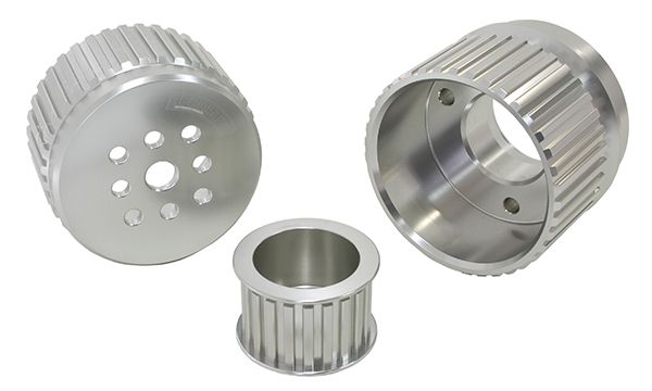 Chevrolet Gilmer DriveKit (Belt not included) - Silver Finish  Suit Chev Small Block and Big Block V8 with Long Water Pump