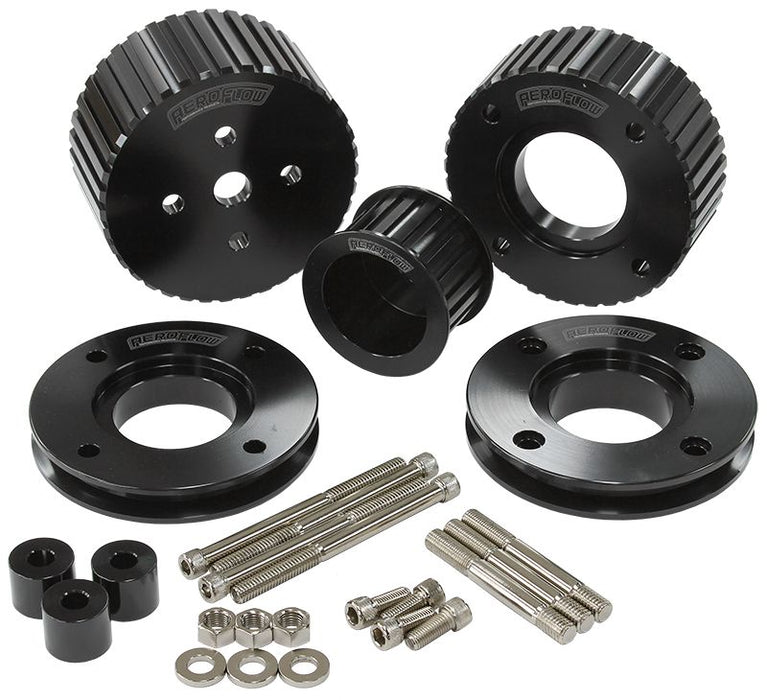 Holden EFI Gilmer Drive Kit (Belt not included) - Black Finish  Suit 304 EFI Holden VN to VS V8