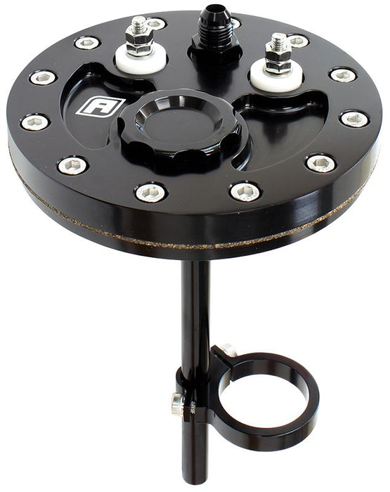 Drop-In Billet Fuel Cell Pump Hanger  Black Finish