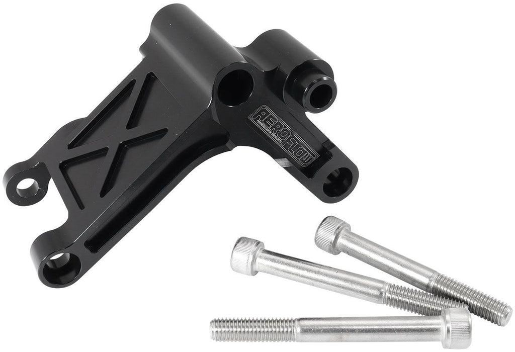 GM LS Billet Alternator Bracket to suit VE-VF Commodore Belt Line - Black  Suits LS Series Engines Passenger Side (Standard Position with Factory Alternator)