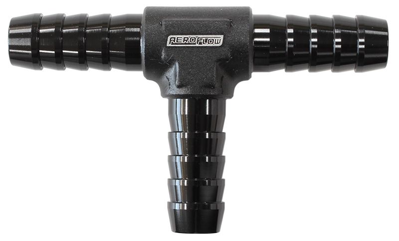 Aluminium T-Piece 3/16" (5mm) O.D  Black Finish
