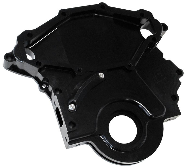 Holden 253-304-308 Billet Timing Cover - Black Finish  IncludesMounting Hardware and Accepts Mechincal Fuel Pump