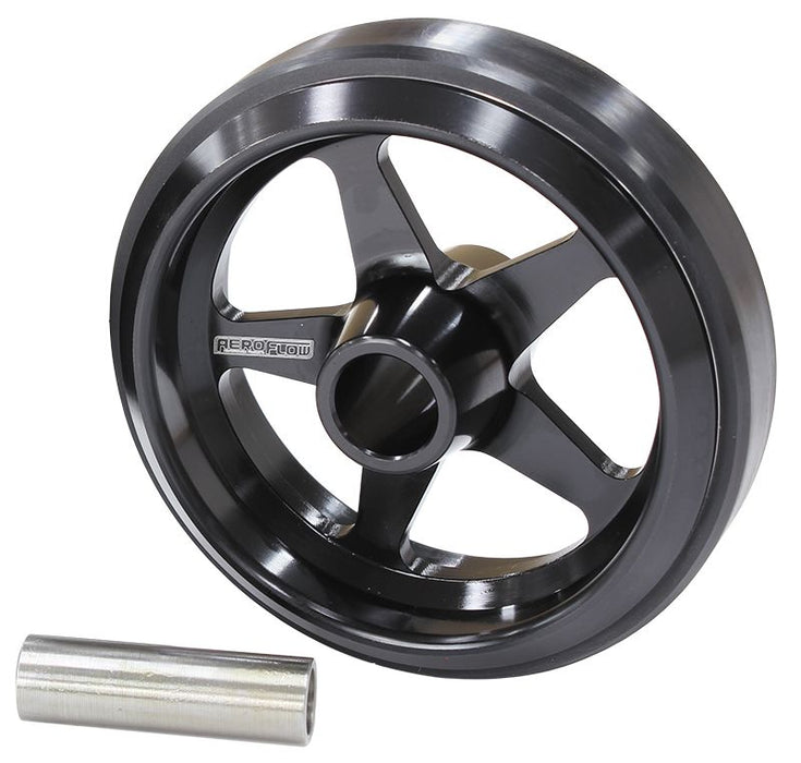 Billet Aluminium Wheelie Bar Wheel  Black Finish