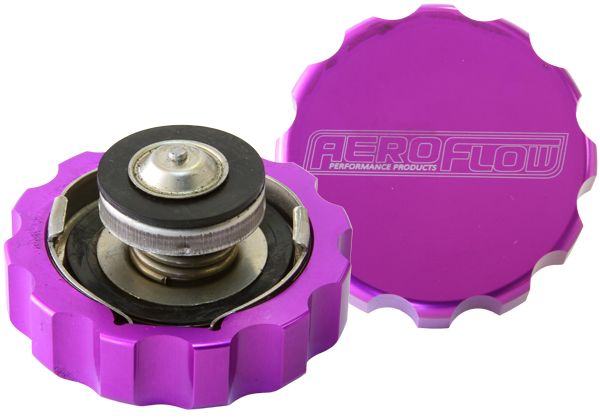 Billet Radiator Cap Small Style suit 32mm Water Neck  Purple Finish.