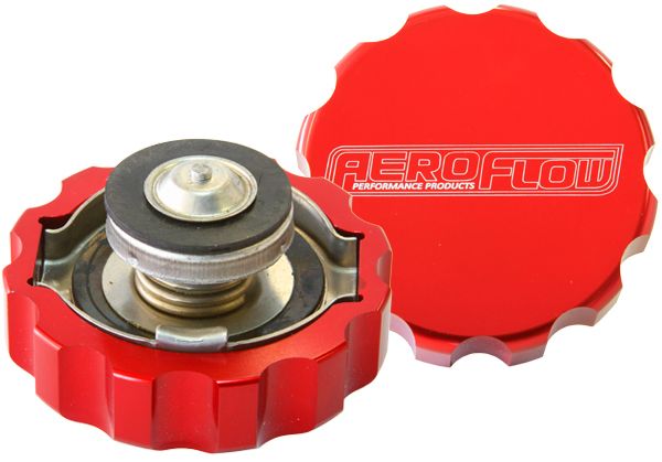 Billet Radiator Cap Small Style suit 32mm Water Neck Red