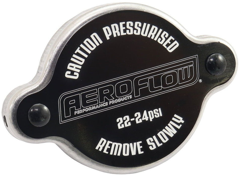 Aeroflow Small Radiator Cap - Black Suit 32mmWater Neck, 23 PSI, 1.58 BAR