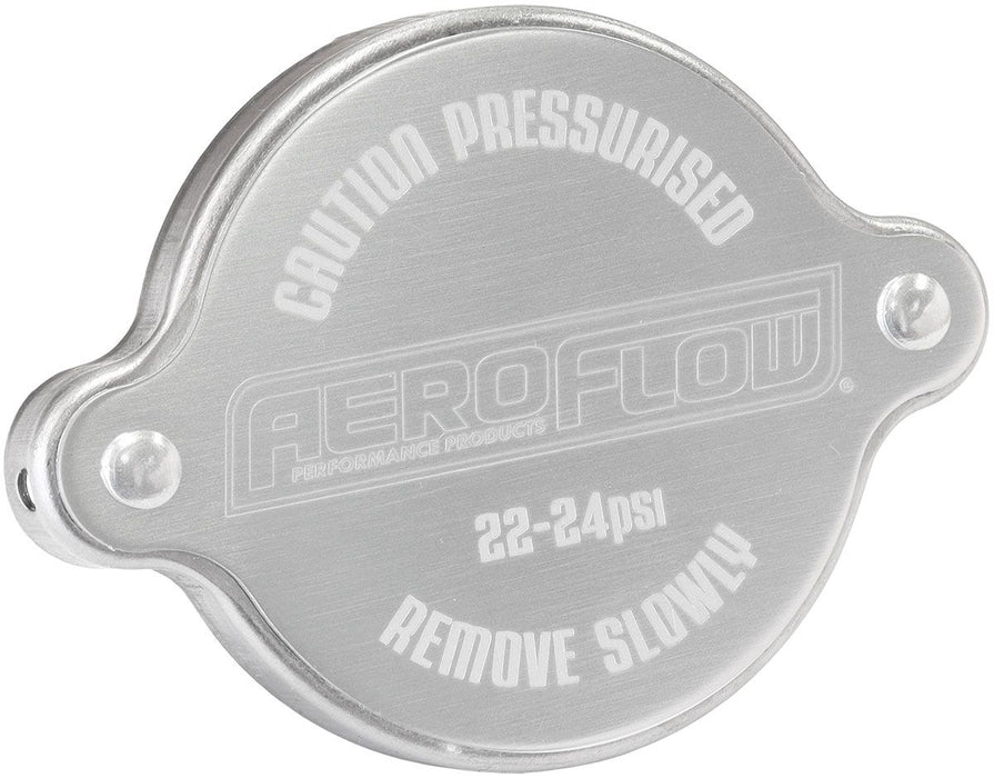 Aeroflow Small Radiator Cap - Silver Suit 32mm Water Neck, 23 PSI, 1.58 BAR