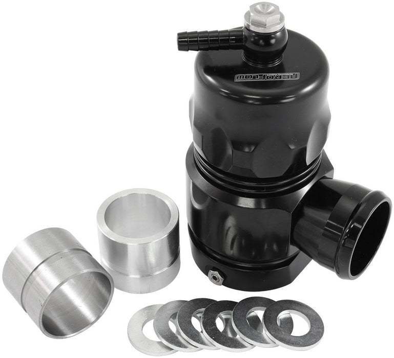 Compact Blow Off Valve- Black  Complete Kit with Weld-on Flange and V-Band