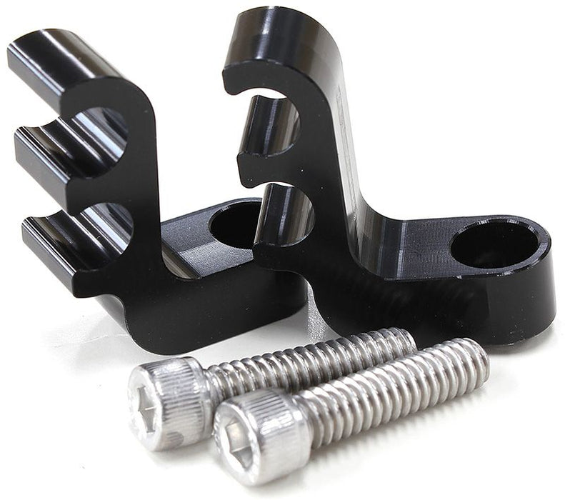 Ignition Lead Separator - Black (Pair)  Holds x2 Leads, Mounts to Valve Covers 1/4" Bolt