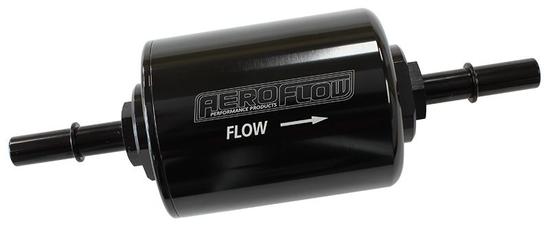 Billet OEM Style Fuel Filter - Black  With 40 Micron Element Suit Holden With 5/16" Barb (Z586 Equivalent)