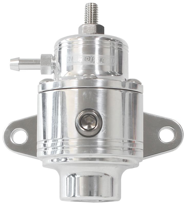 Compact Billet 3-Port EFI Fuel Pressure Regulator 30-90psi Adjustable  Polished Finish. 3 x -6 ORB Ports, 1 x 1/8" NPT Port
