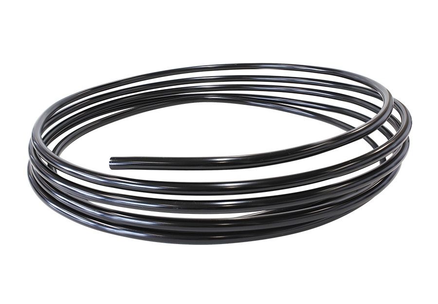 Aluminium Fuel Line 5/16" (7.9mm) 25ft (7.6m) Length Roll  Black Finish