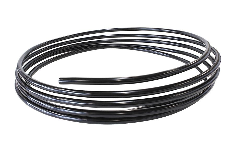 Aluminium Fuel Line 1/2" (12.7mm) 25ft (7.6m) Length Roll  Black Finish
