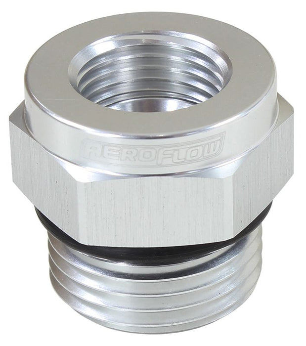 Temperature Probe Adapter - Silver  -10 ORB To 5/8" -18 Thread